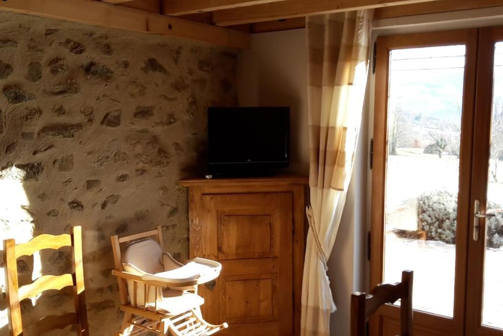 Grange En Pierres. Grand Jardin Et Belle Vue Villa Saurat Luaran gambar